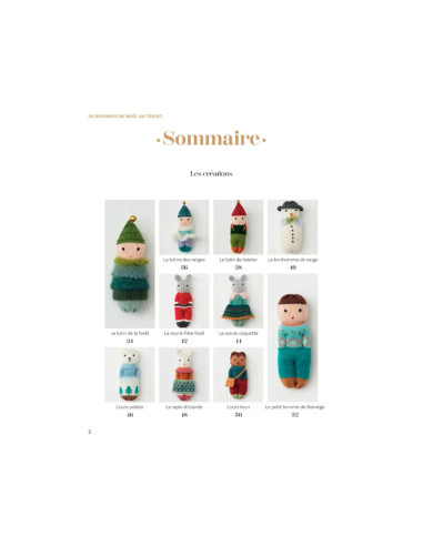 Libro 20 muñecos de Navidad de punto