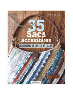 Libro 35 bolsos y accesorios con bordes y retazos de tela