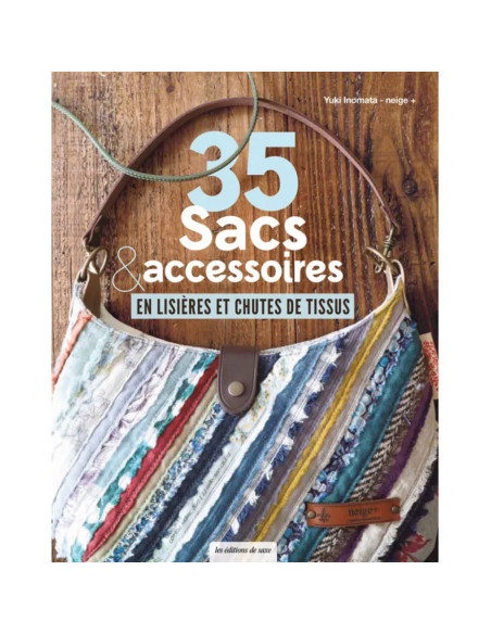 Libro 35 bolsos y accesorios con bordes y retazos de tela