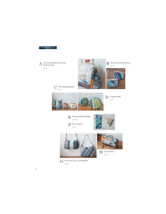 Libro 35 bolsos y accesorios con bordes y retazos de tela 2