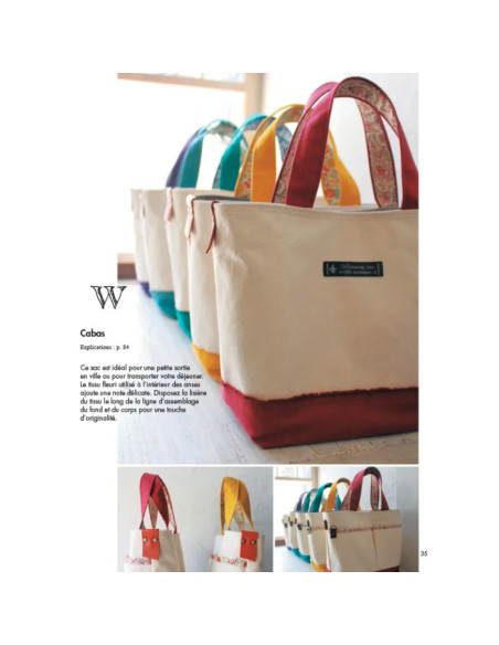 Libro 35 bolsos y accesorios con bordes y retazos de tela