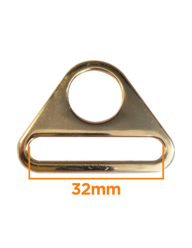 Anillo triangular de 32 mm - Oro