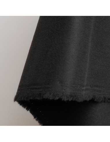 Tejido gabardina de algodón light Black - Atelier Brunette