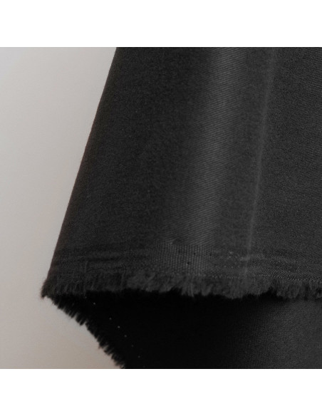 Tejido gabardina de algodón light Black - Atelier Brunette