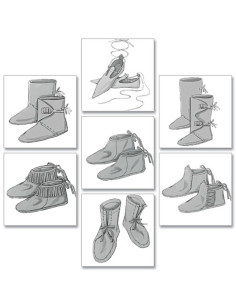 Patrón de zapatos histórico - Butterick 5233