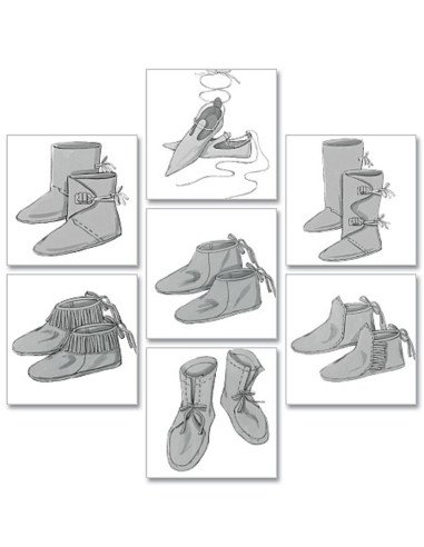 Patrón de zapatos histórico - Butterick 5233
