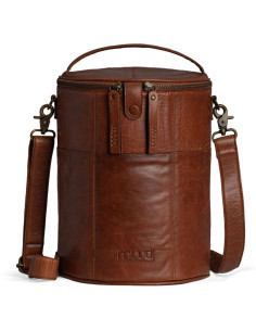 Bolsa de almacenamiento de cuero para tejido Muud Saturn XL - Marrón Rico 2