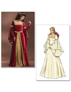 Patrón de vestido medieval - Butterick 4571