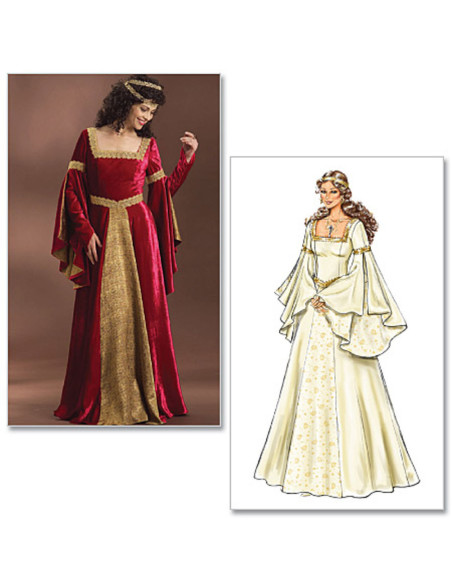 Patrón de vestido medieval - Butterick 4571
