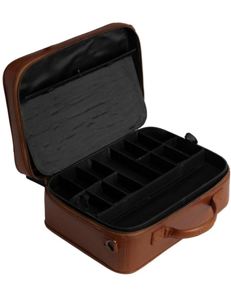 Caja de almacenamiento para bordado y costura Muud Flora - Marrón Intenso