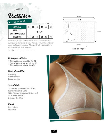 Libro de pequeñas prendas para coser: Braguita, sujetador, pijama, body, traje de baño