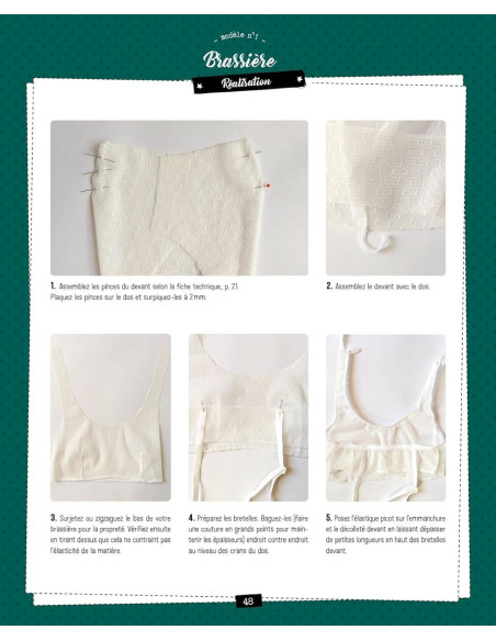 Libro de pequeñas prendas para coser: Braguita, sujetador, pijama, body, traje de baño