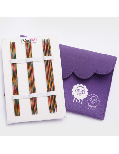 Estuche agujas de doble punta de madera Symfonie KnitPro