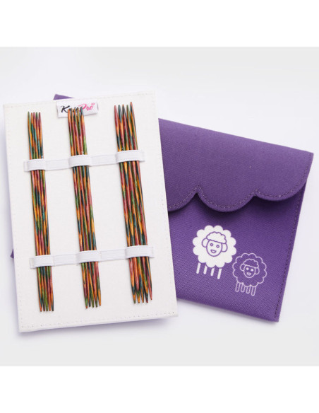 Estuche agujas de doble punta de madera Symfonie KnitPro
