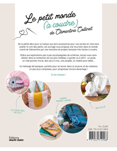 Libro el pequeño mundo para coser de Clémentine Collinet