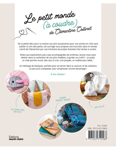 Libro el pequeño mundo para coser de Clémentine Collinet