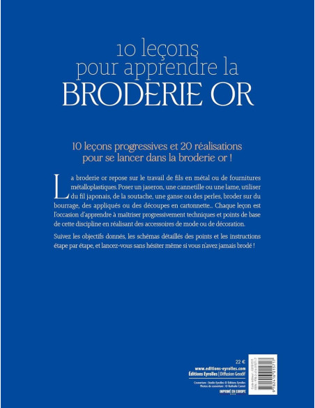 Libro 10 lecciones para aprender el bordado en oro
