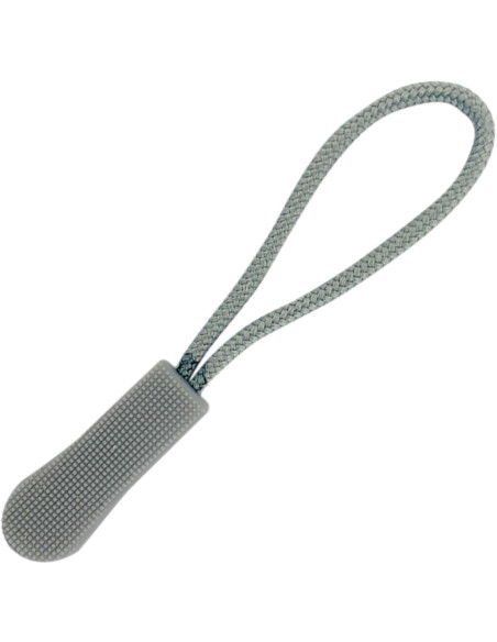 Cordón de tracción para cierre de cremallera - Gris