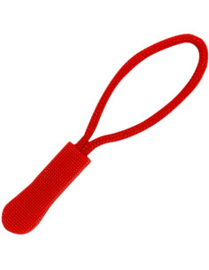 Cordón de tracción para cierre de cremallera - Rojo