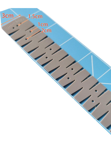 Regla de dobladillo flexible de silicona