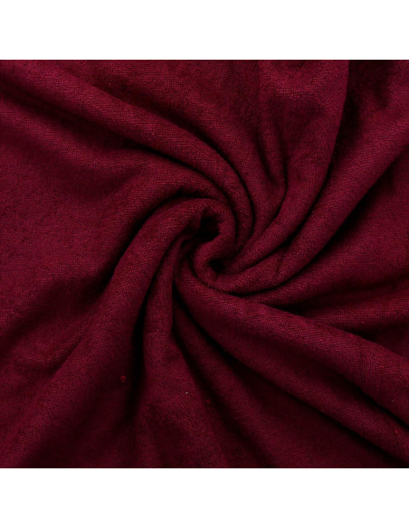 Tejido de micro felpa de viscosa - Granate