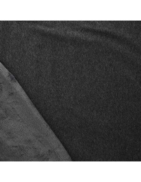 Tejido de sudadera polar alpina - Gris medio jaspeado