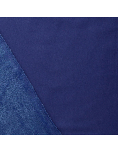 Tejido de sudadera polar alpina - Azul índigo