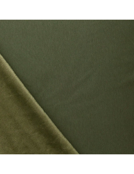 Tejido de sudadera polar alpina - Verde musgo