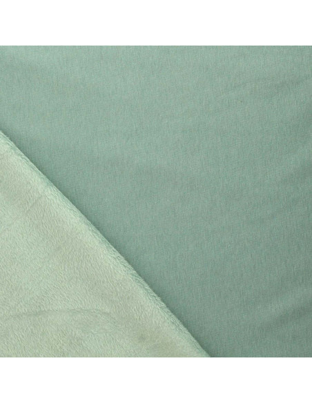 Tejido de sudadera polar alpina - Verde grisáceo