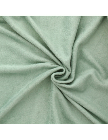 Tejido de sudadera polar alpina - Verde grisáceo