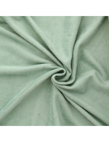 Tejido de sudadera polar alpina - Verde grisáceo