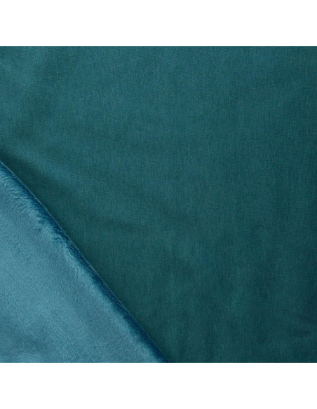 Tejido de sudadera polar alpina - Azul petróleo