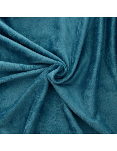 Tejido de sudadera polar alpina - Azul petróleo