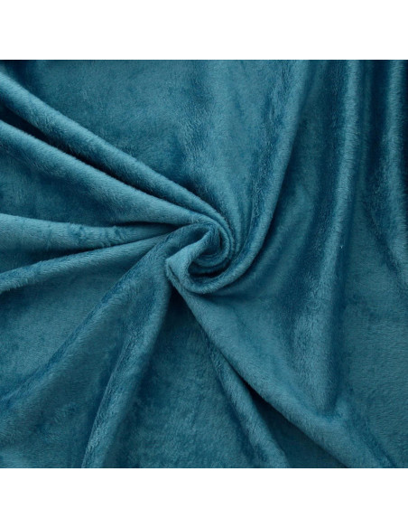 Tejido de sudadera polar alpina - Azul petróleo