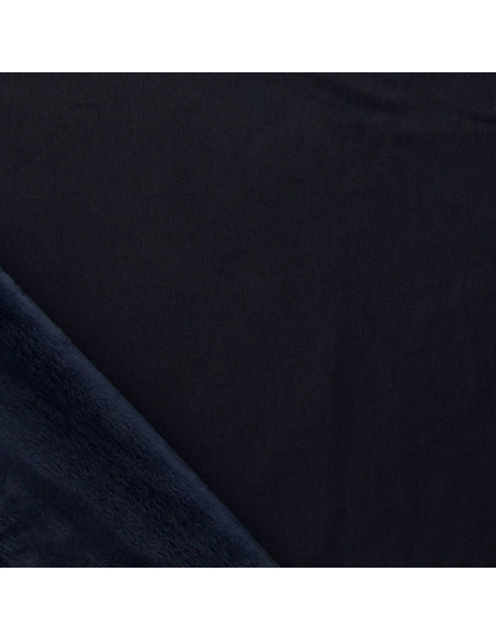 Tejido de sudadera polar alpina - Azul marino oscuro