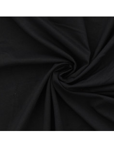 Tejido de voile de algodón - Negro