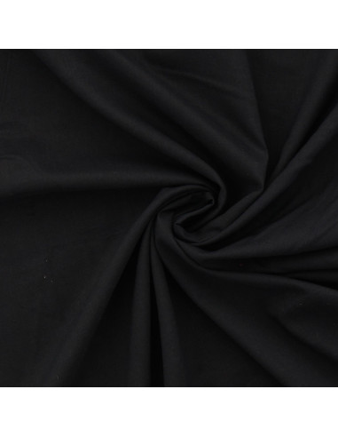 Tejido de voile de algodón - Negro