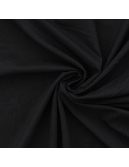 Tejido de voile de algodón - Negro