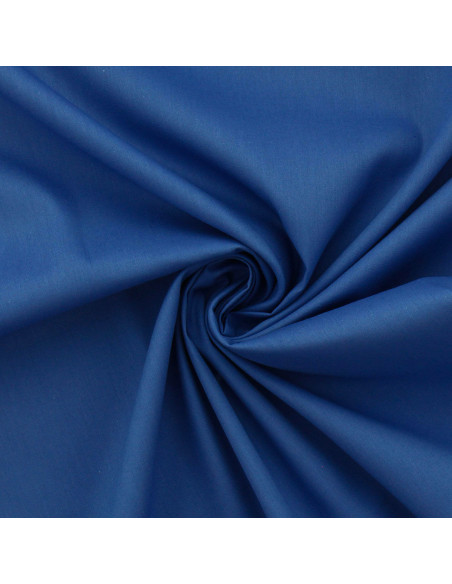 Tejido popelina de algodón - Azul de Francia