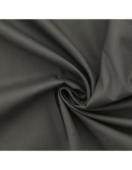 Tejido popelina de algodón - Gris oscuro