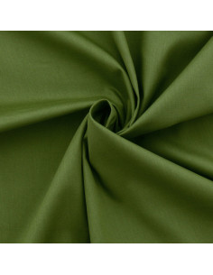 Tejido popelina de algodón - Verde militar