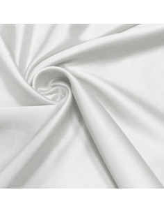 Tejido satinado elástico - Blanco roto