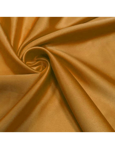 Tejido satinado elástico - Ocre