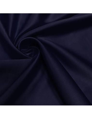 Tejido de satén elástico - Azul oscuro