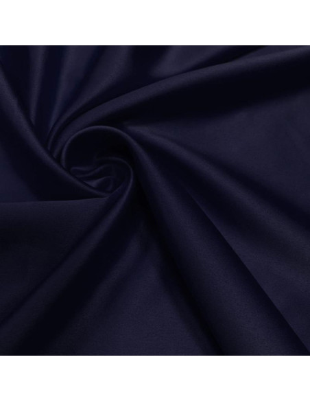 Tejido de satén elástico - Azul oscuro