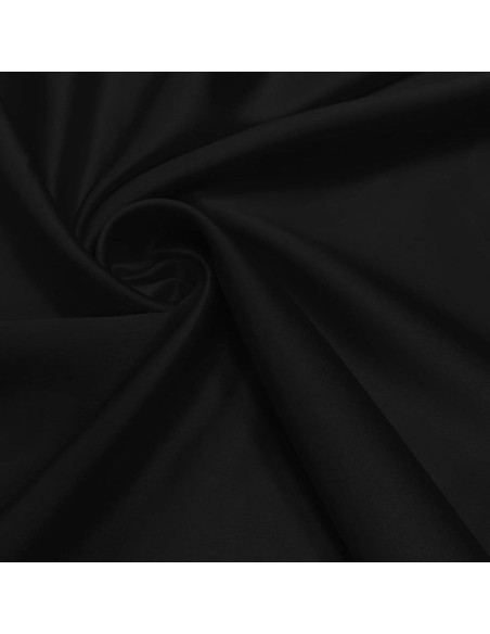 Tejido de satén elástico - Negro
