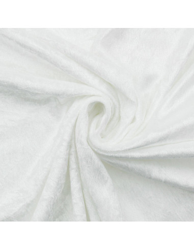Tejidos de terciopelo panne - Blanco