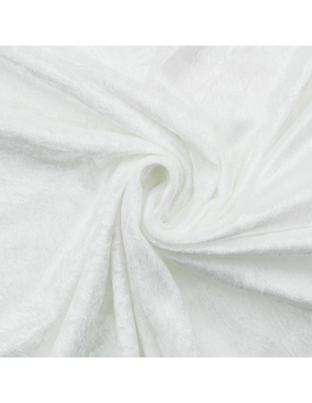 Tejidos de terciopelo panne - Blanco