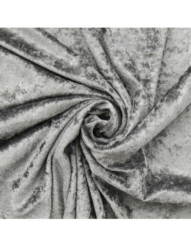 Tejidos de terciopelo panne - Gris