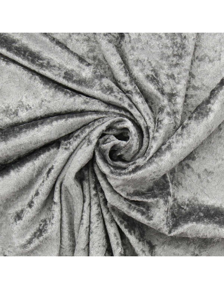 Tejidos de terciopelo panne - Gris